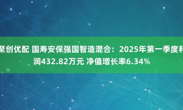 聚创优配 国寿安保强国智造混合：2025年第一季度利润432.82万元 净值增长率6.34%