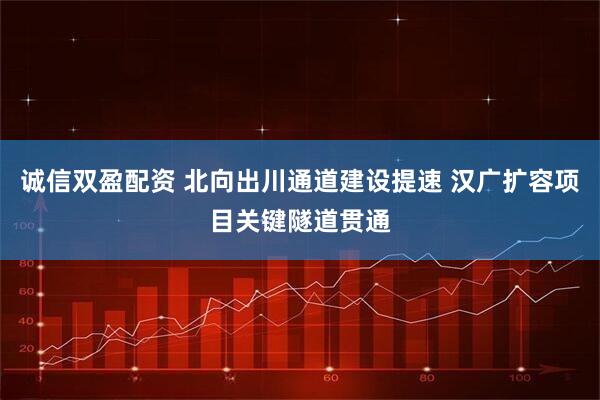 诚信双盈配资 北向出川通道建设提速 汉广扩容项目关键隧道贯通