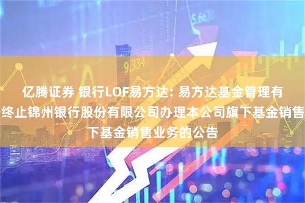 亿腾证券 银行LOF易方达: 易方达基金管理有限公司关于终止锦州银行股份有限公司办理本公司旗下基金销售业务的公告